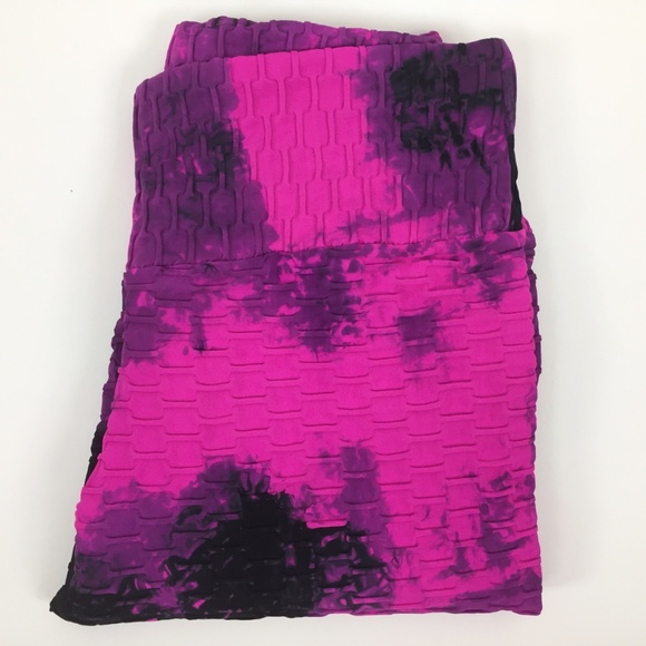 NEW Brazilian Tie Dye 3D Legging Honeycomb Bubble - Picture 7 of 8